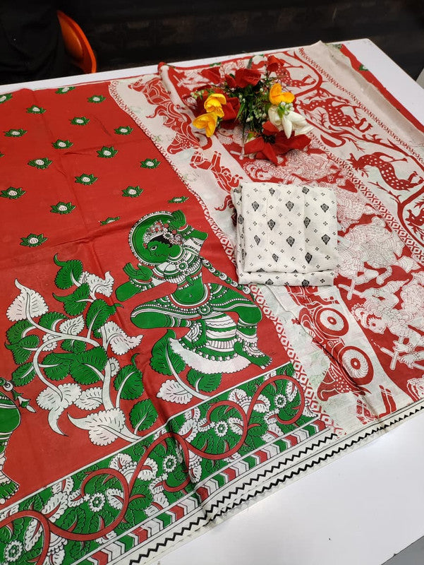 Kalamkari Cotton Saree LKC45