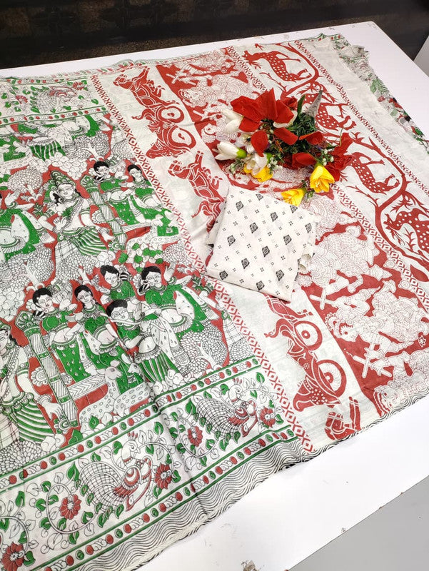 Kalamkari Cotton Saree LKC39
