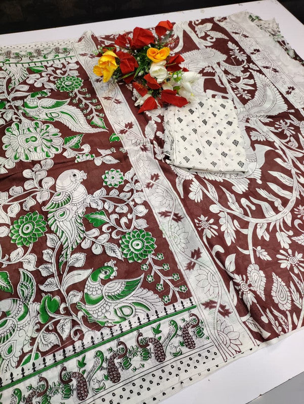 Kalamkari Cotton Saree LKC59