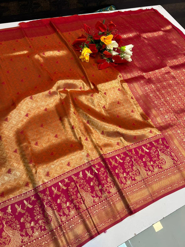 Premium Wedding Korvai Tissue saree for women featuring rich traditional bridal design in elegant tissue fabric suitable for weddings muhurtham and festive occasions