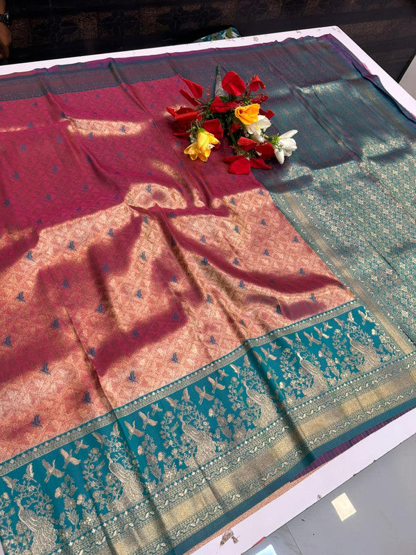 Premium Wedding Korvai Tissue saree for women featuring rich traditional bridal design in elegant tissue fabric suitable for weddings muhurtham and festive occasions