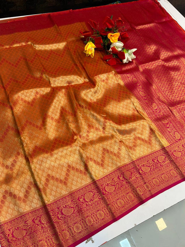 Premium Wedding Korvai Tissue saree for women featuring rich traditional bridal design in elegant tissue fabric suitable for weddings muhurtham and festive occasions