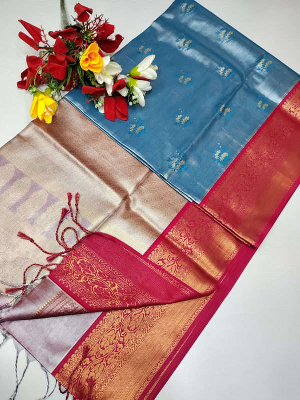 Mirror Tissue Saree MRR04