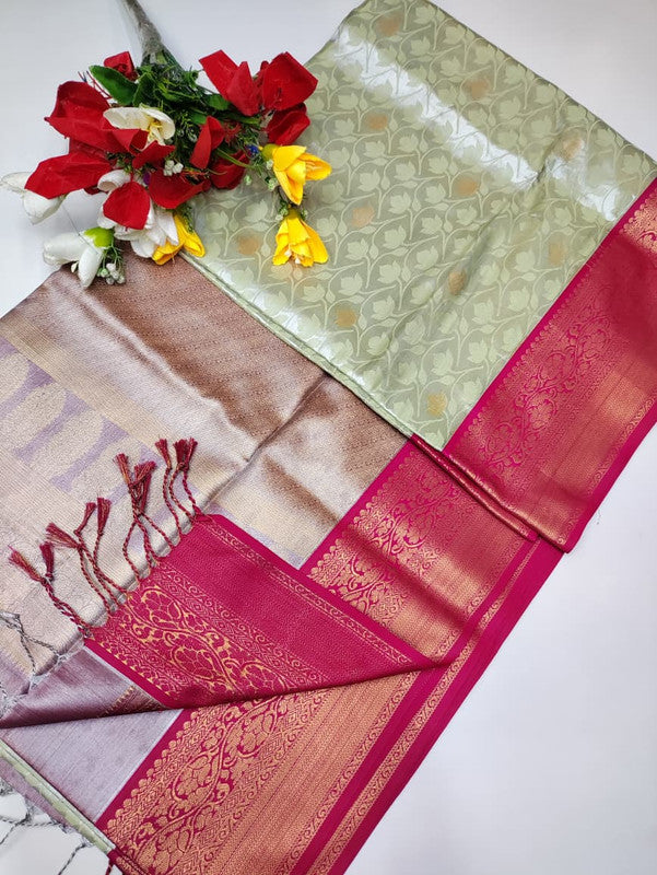 Mirror Tissue Saree MRR06