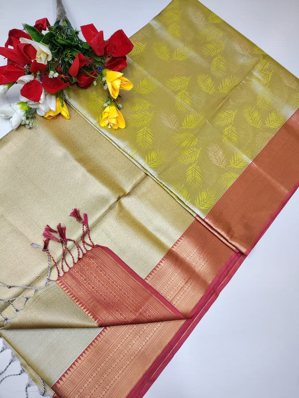 Mirror Tissue Saree MRR12