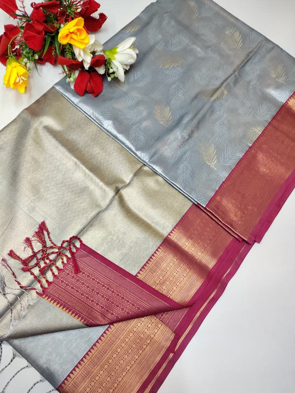 Mirror Tissue Saree MRR15