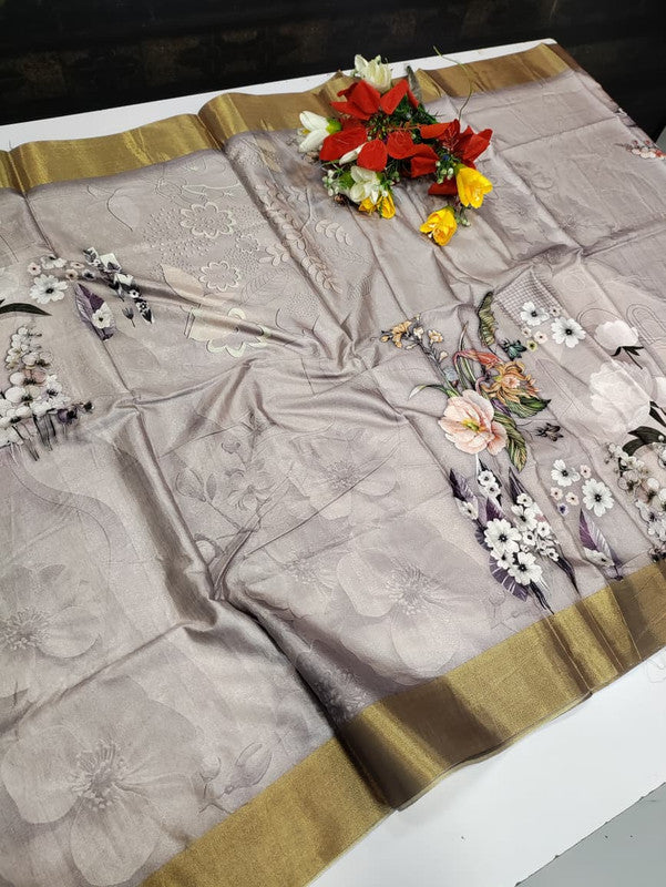 Ivory Fancy Saree VFS07