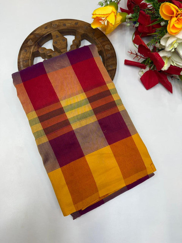 Offer Aura Checked Cotton (BT-7) AC185