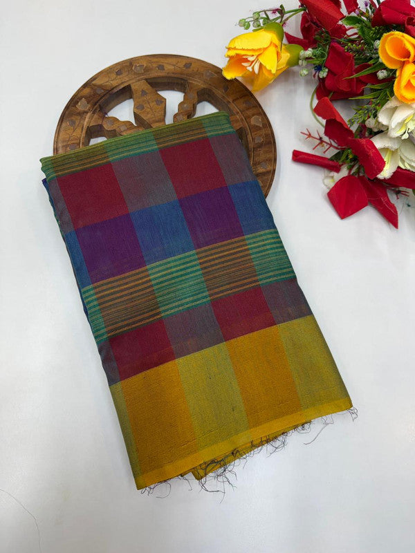 Offer Aura Checked Cotton (BT-7) AC191