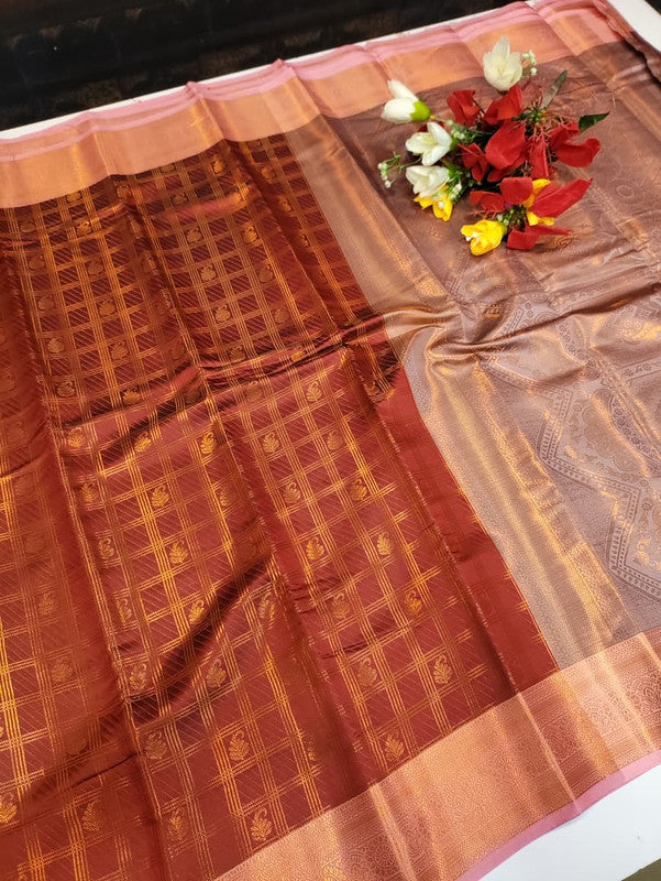 Shalini Checked Saree SHC03