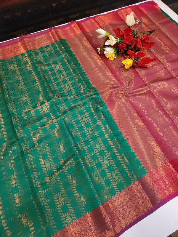 Shalini Checked Saree SHC06