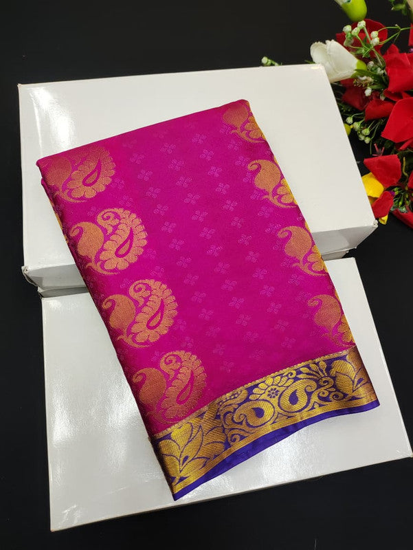 Take 5 Pure Semi Silk Sarees ₹4999 with Contrast Blouse for Festivals