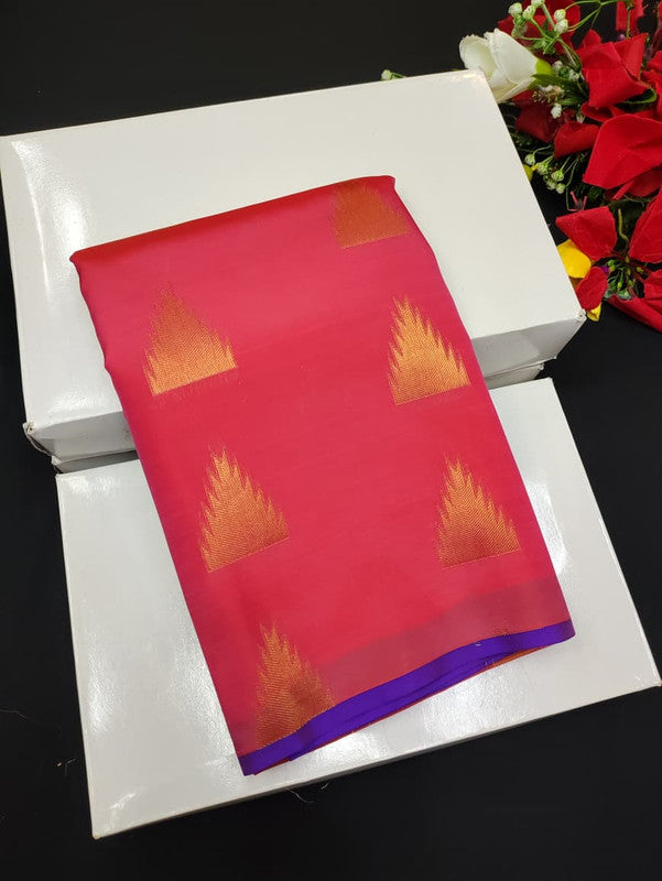 Take 5 Pure Semi Silk Sarees ₹4999 with Contrast Blouse for Festivals