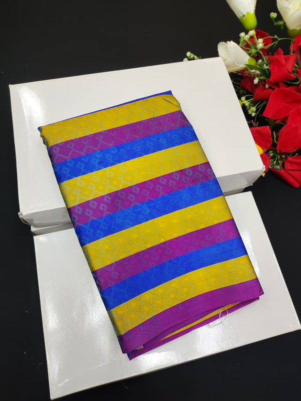 Take 5 Pure Semi Silk Sarees ₹4999 with Contrast Blouse for Festivals