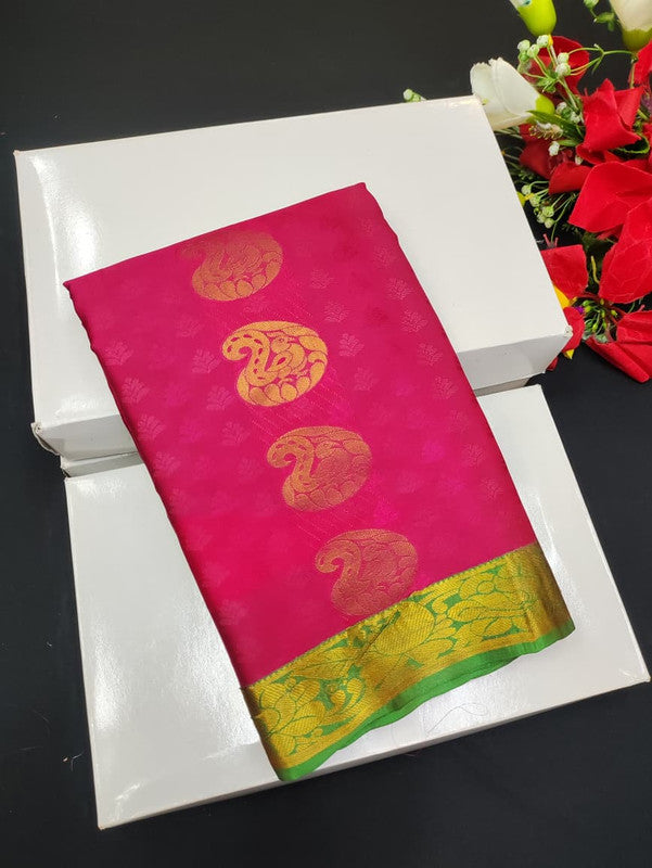 Take 5 Pure Semi Silk Sarees ₹4999 with Contrast Blouse for Festivals