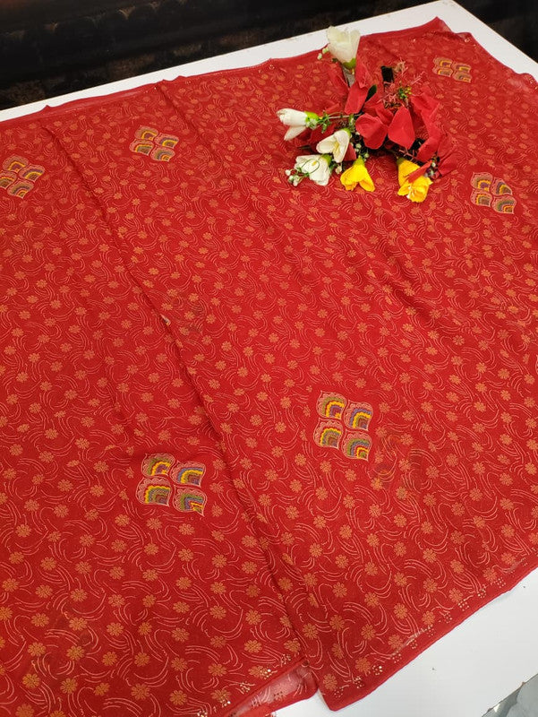 Chiffon Fancy Saree FSS23