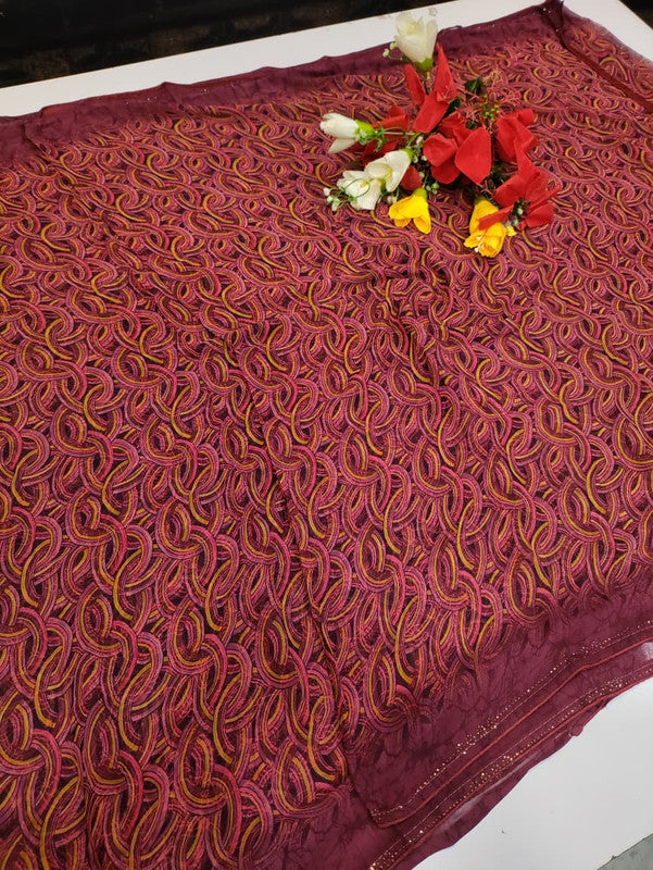 Chiffon Fancy Saree FSS32