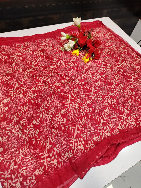 Chiffon Fancy Saree FSS90