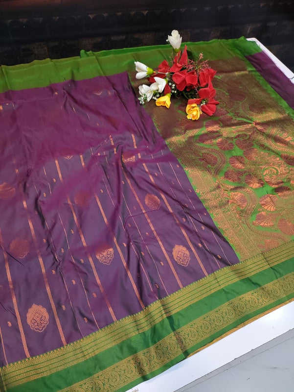 Amala Soft Silk Saree with zari work for festive occasions