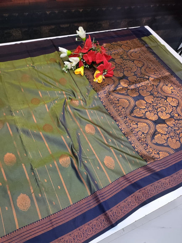 Amala Soft Silk Saree with zari work for festive occasions