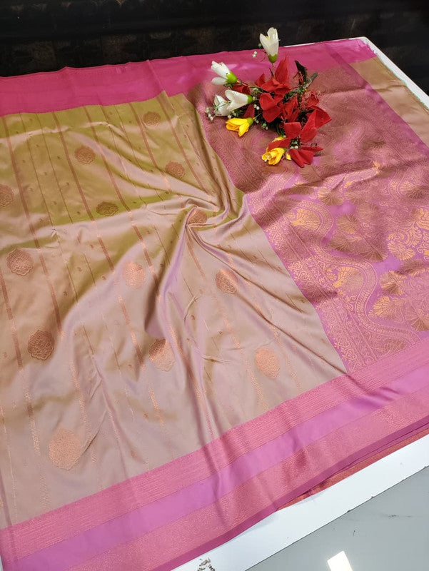 Amala Soft Silk Saree with zari work for festive occasions