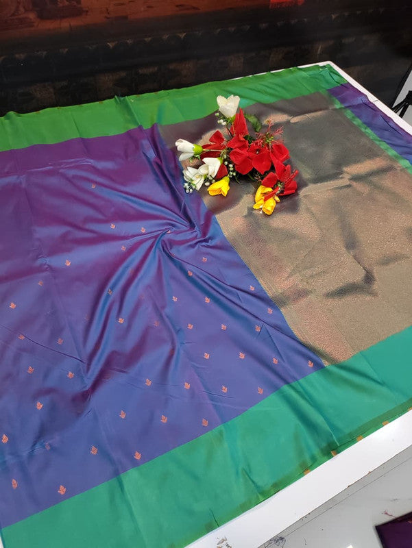 Urvashi Soft Silk Saree with elegant zari work for festival wear