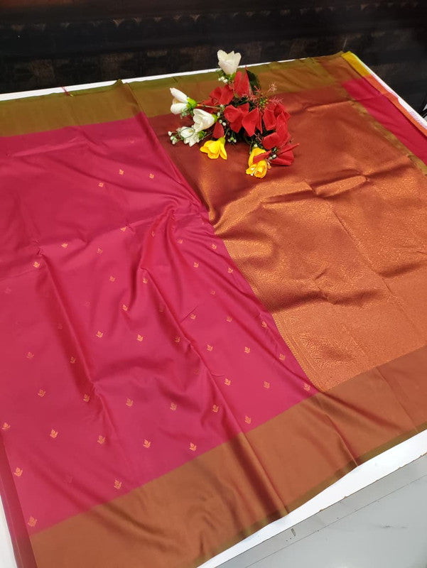 Urvashi Soft Silk Saree with elegant zari work for festival wear