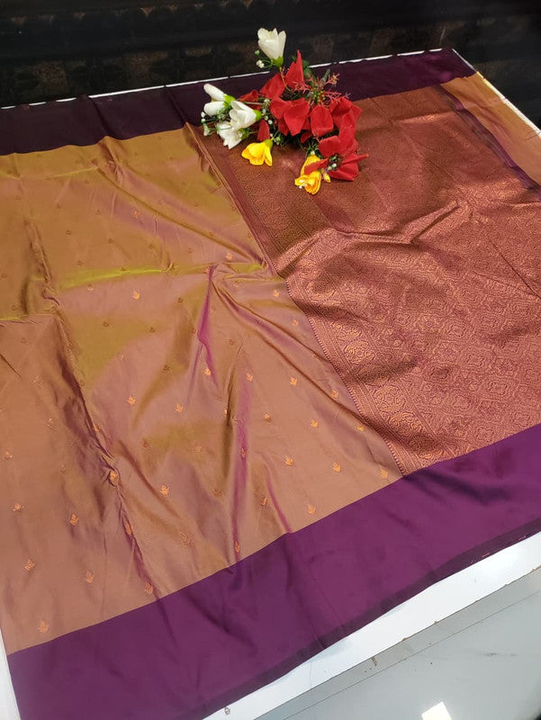Urvashi Soft Silk Saree with elegant zari work for festival wear