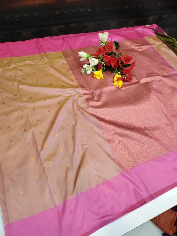 Urvashi Soft Silk Saree with elegant zari work for festival wear