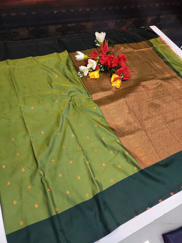 Urvashi Soft Silk Saree with elegant zari work for festival wear