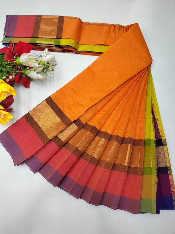 Plain Cotton Saree | Zari Border | PNC33 - Sri Sakthi Pugazh Tex PNC33 - Cotton