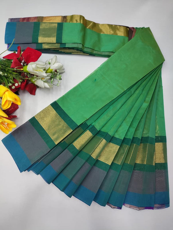 Plain Cotton Saree | Zari Border | PNC33 - Sri Sakthi Pugazh Tex PNC33 - Cotton