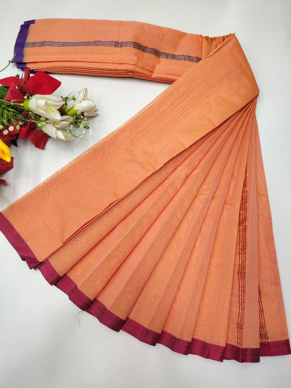 Plain Cotton Saree | Zari Border | PNC33 - Sri Sakthi Pugazh Tex PNC33 - Cotton