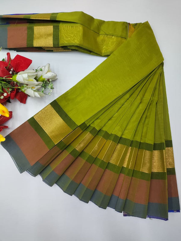 Plain Cotton Saree | Zari Border | PNC33 - Sri Sakthi Pugazh Tex PNC33 - Cotton