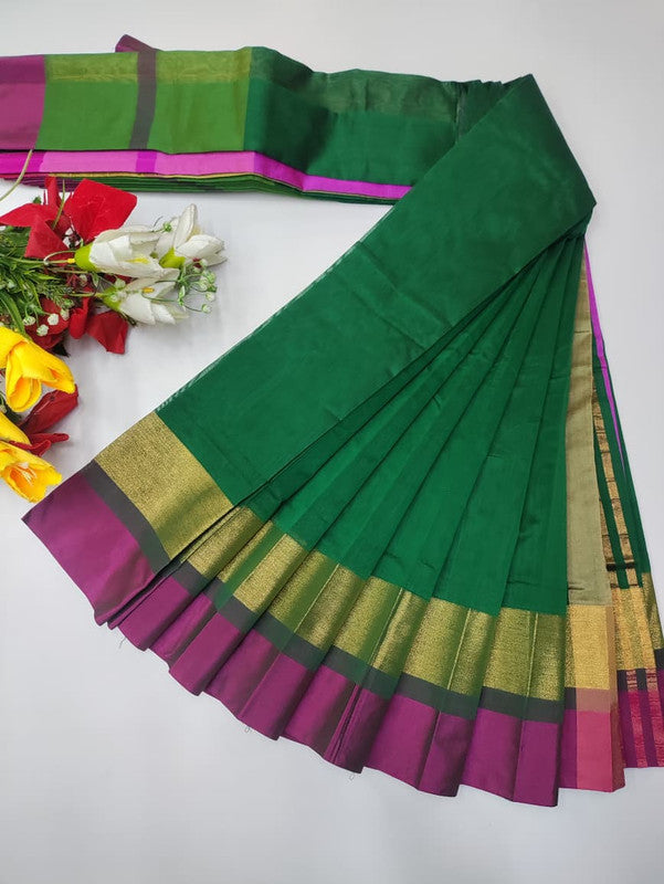 Plain Cotton Saree | Zari Border | PNC33 - Sri Sakthi Pugazh Tex PNC33 - Cotton