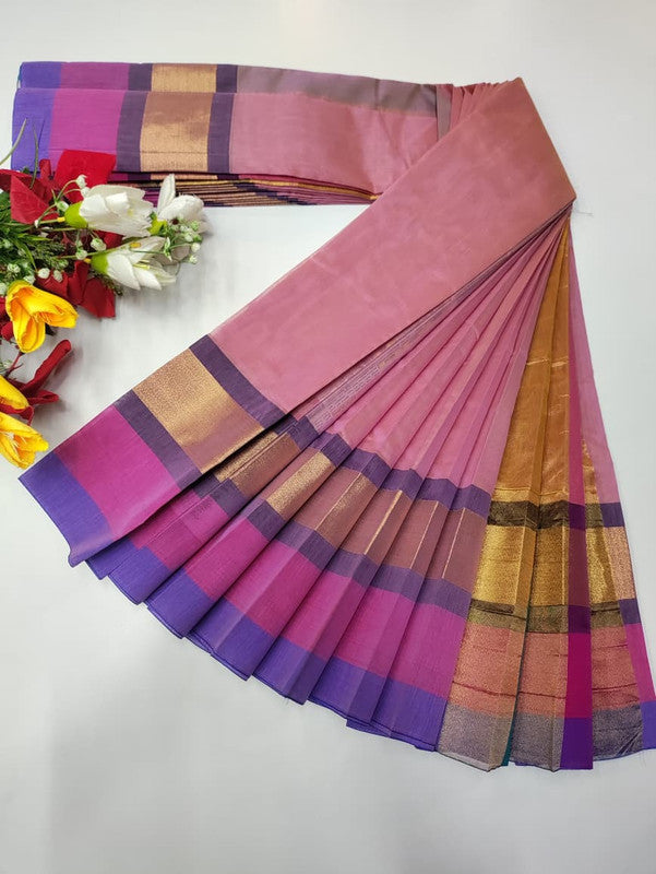 Plain Cotton Saree | Zari Border | PNC33 - Sri Sakthi Pugazh Tex PNC33 - Cotton