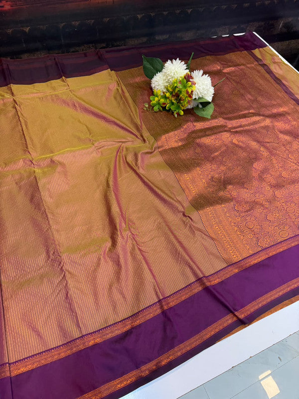 Varalakshmi Silk Zari Saree for Wedding Wear with Plain Blouse