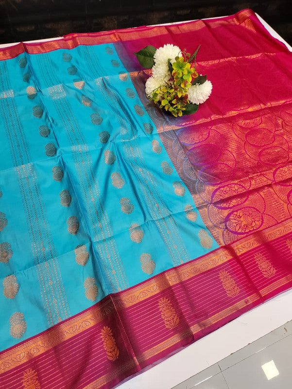 Elampillai Soft Silk Saree with elegant zari work for wedding wear