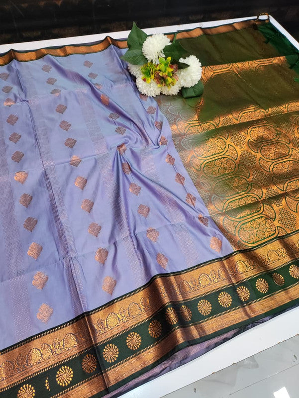 Elampillai Soft Silk Saree with elegant zari work for wedding wear