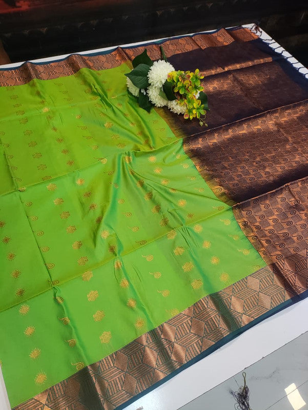 Semi Pure Art Silk Saree with elegant zari work for wedding wear