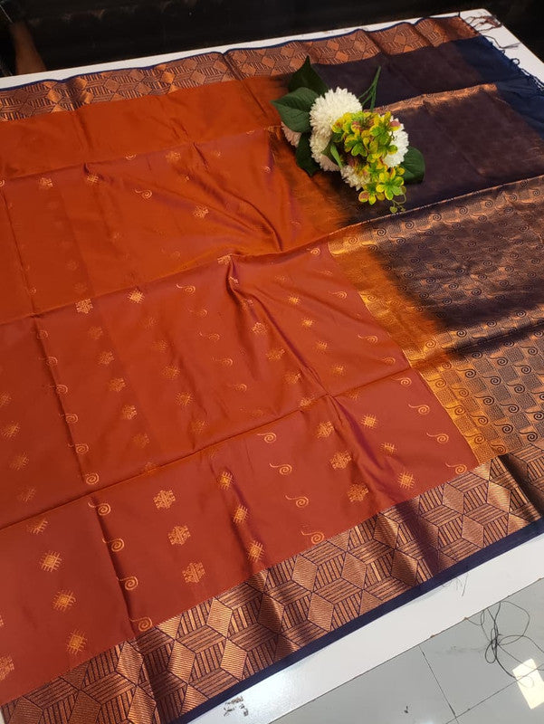 Semi Pure Art Silk Saree with elegant zari work for wedding wear