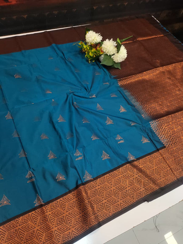 Semi Pure Art Silk Saree with elegant zari work for wedding wear