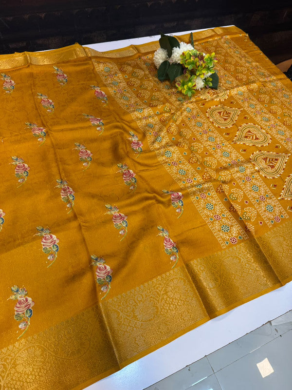 Galaxy Fancy Saree with Zari Dola work for wedding wear