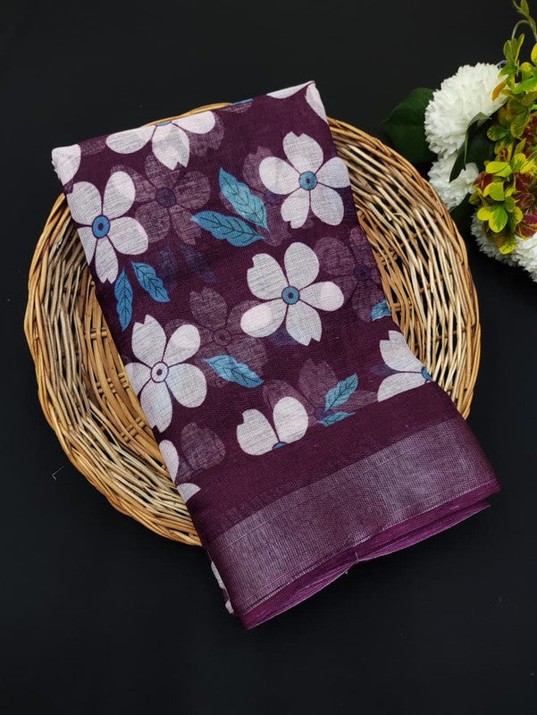 Club Linen | Printed Saree | CUP66
