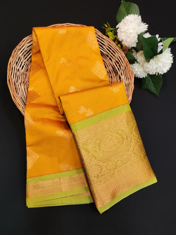 Sundari Semi Silk Saree with elegant zari work for wedding wear