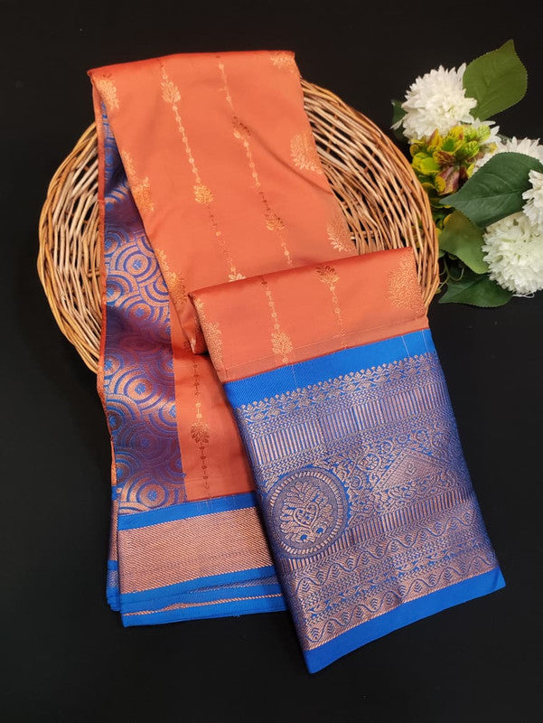 Sundari Semi Silk Saree with elegant zari work for wedding wear