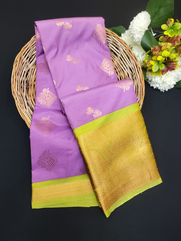 Sundari Semi Silk Saree with elegant zari work for wedding wear