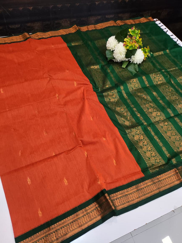 Kalyani Cotton Saree in premium Zari Cotton fabric for festive wear