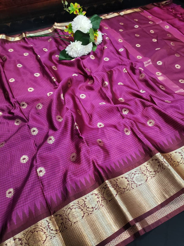 Premium Varanasi Saree in Silk Fabric with Elegant Zari Design