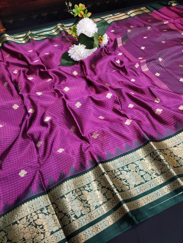 Premium Varanasi Saree in Silk Fabric with Elegant Zari Design